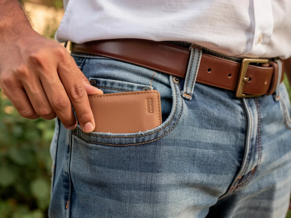 Genuine Leather Mini Wallet