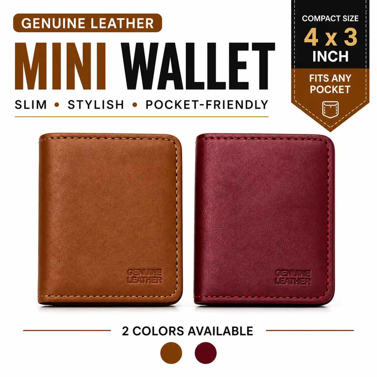 Leather Mini Wallet