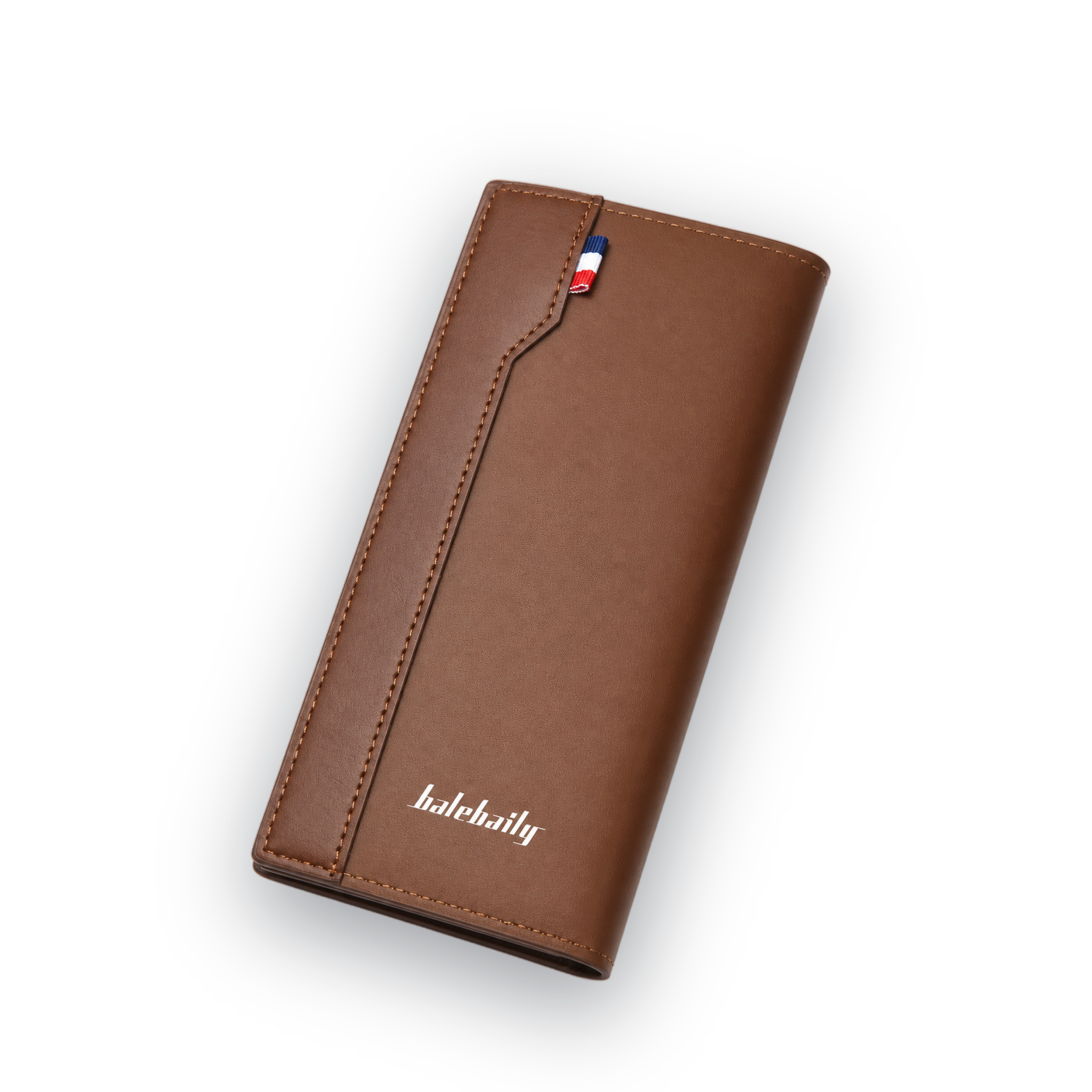 Long Bifold Faux Leather Wallet