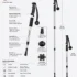 Trekking Pole - Walking Stick (Adjustable, Anti-Shock, Telescopic) - 4-Section Aluminum Alloy 4 Aluminum Telescopic Trekking Pole