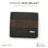 Vintage Patchwork Slim Bifold Wallet for Men – Textured Leather Finish with Zipper Pocket 3 Vintage Patchwork Slim Bifold Wallet