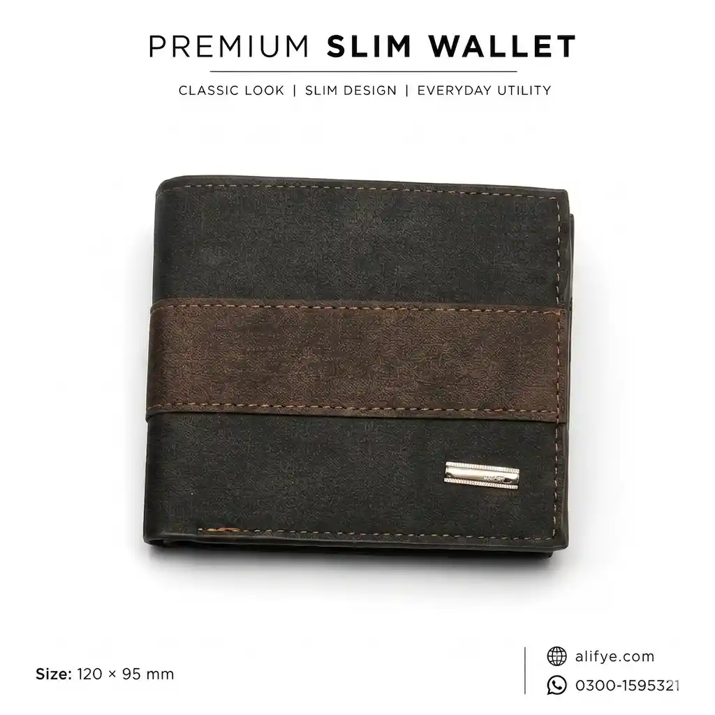 Vintage Patchwork Slim Bifold Wallet - Image 4