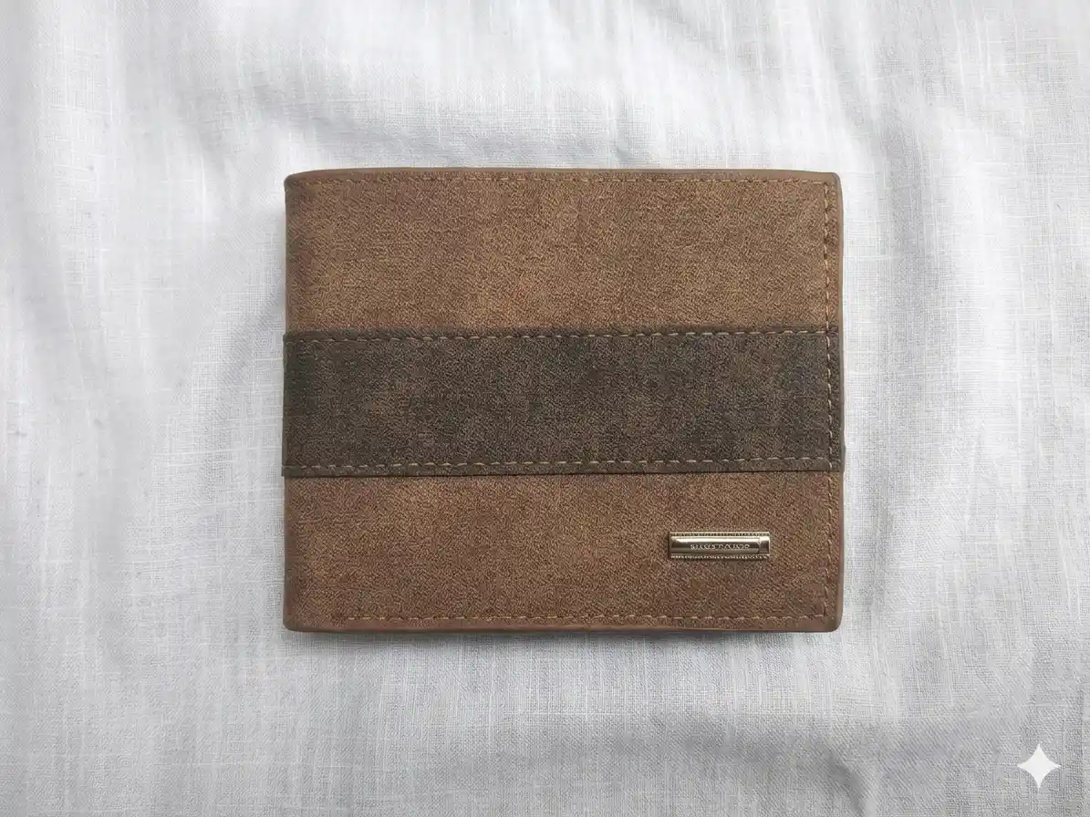 Vintage Patchwork Slim Bifold Wallet - Image 5