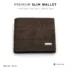 Vintage Patchwork Slim Bifold Wallet for Men – Textured Leather Finish with Zipper Pocket 5 Vintage Patchwork Slim Bifold Wallet