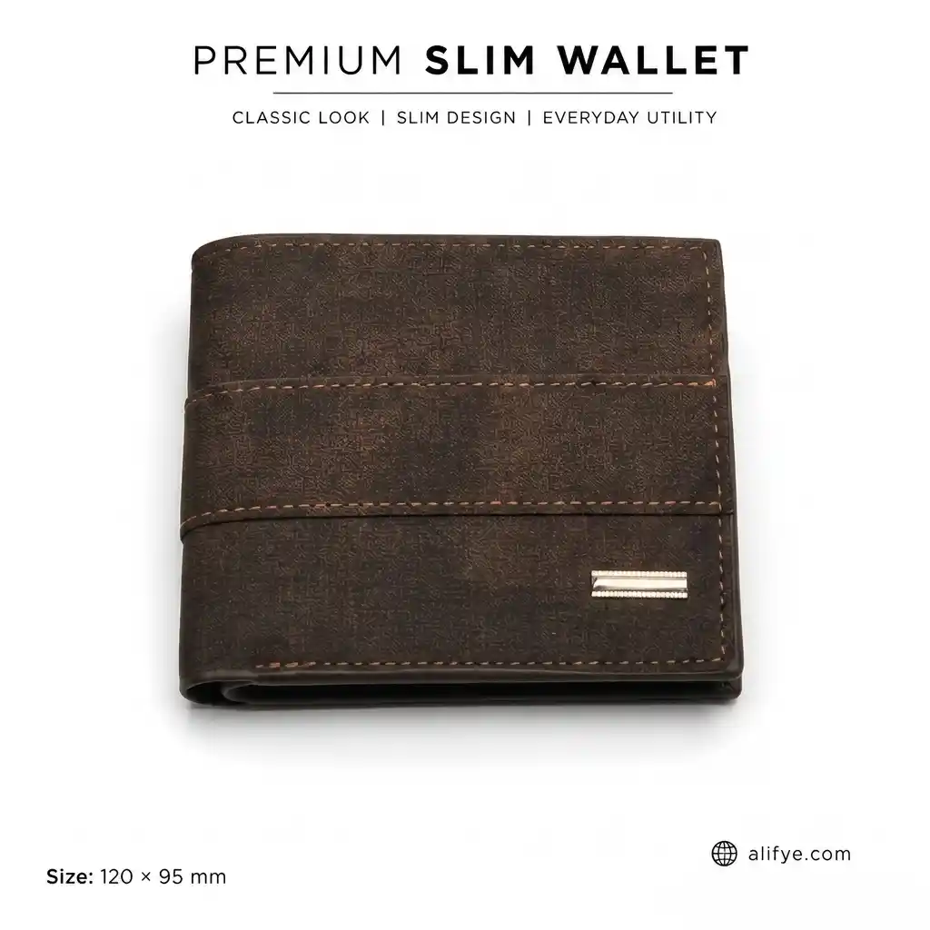 Vintage Patchwork Slim Bifold Wallet - Image 2