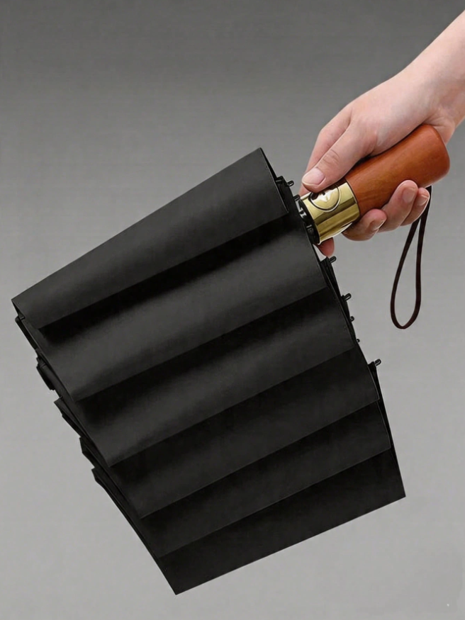 Wooden Handle Luxury Umbrella 2 Hollywood Edition - Premium Wooden Gift-12Rib Wooden Handle Luxury Umbrella