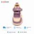 Dvanza Kids Sneakers – Premium Comfortable Breathable Sports Shoes in Purple & Beige