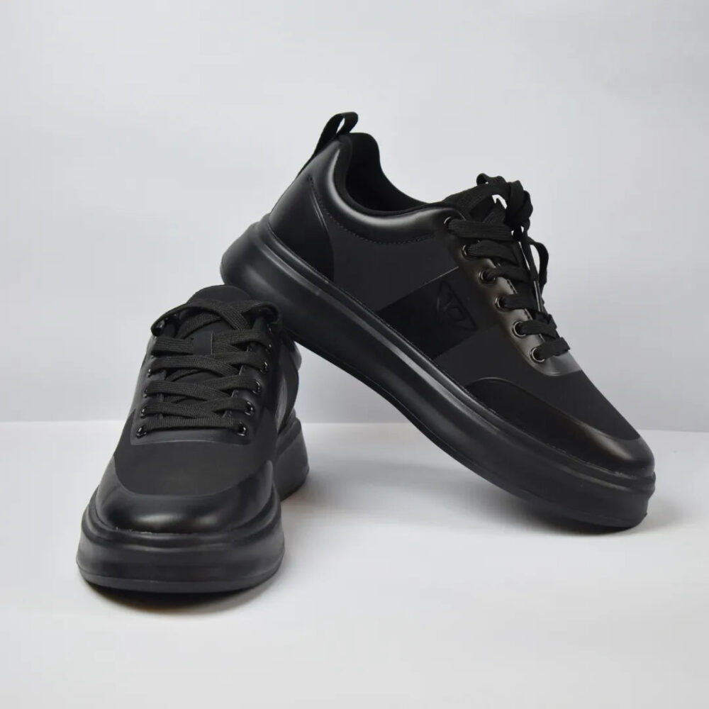 Zoran Men's Premium All-Black Casual Sneakers