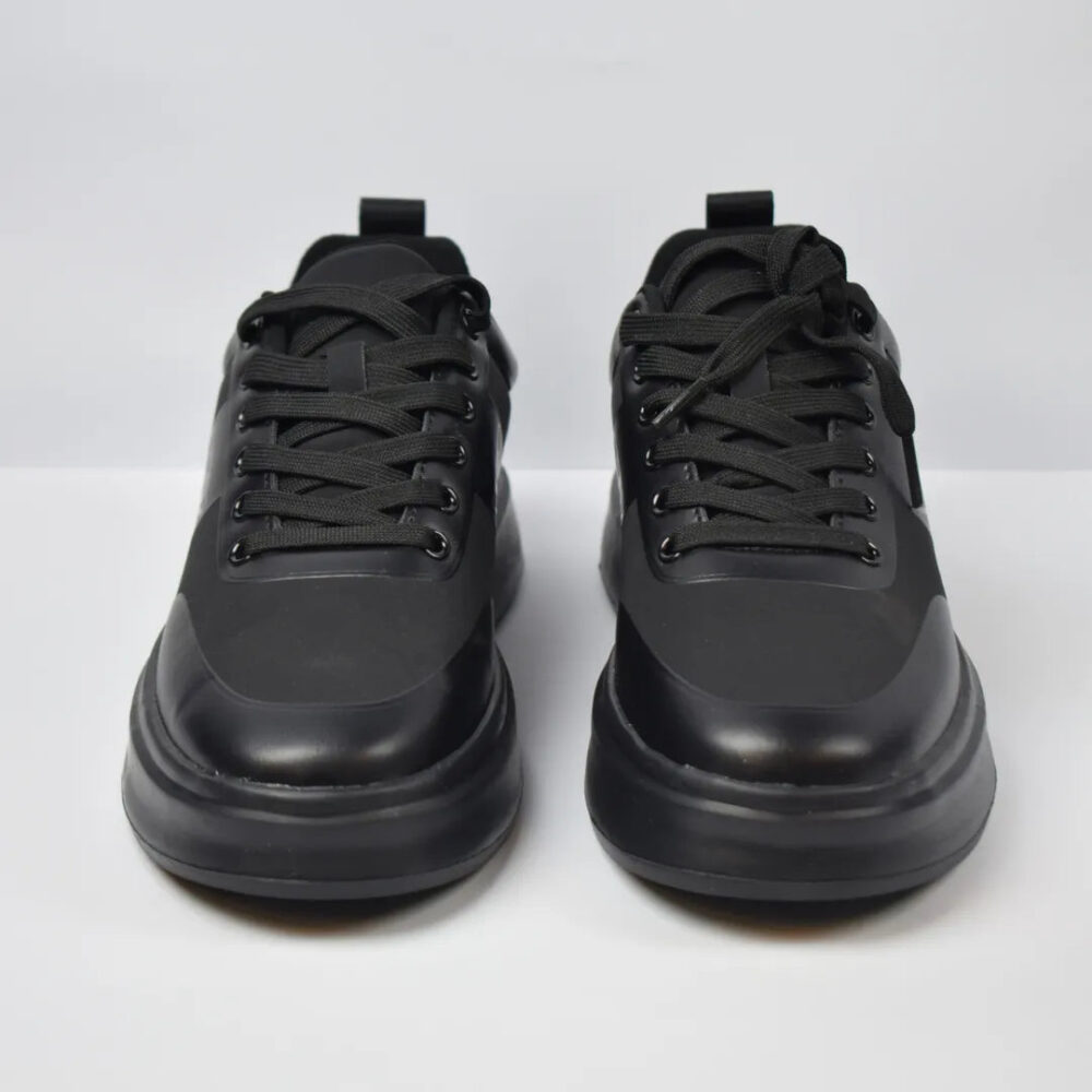 Zoran Men's Premium All-Black Casual Sneakers