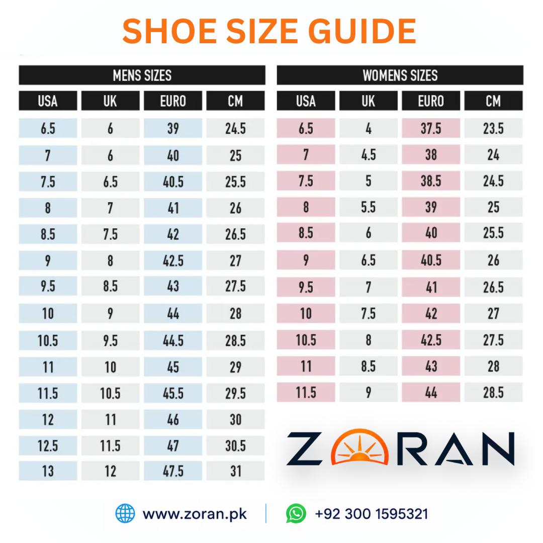 Shoe Size Chart