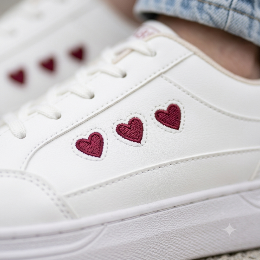 Women's Thick-Soled Casual Shoes in White5 Women's Thick-Soled Casual Shoes in White