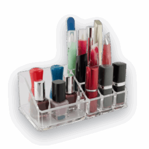 9-Grid Clear Acrylic Makeup & Cosmetic Organizer
