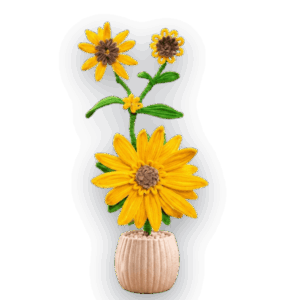 Artificial Sunflower Plant with Pot
