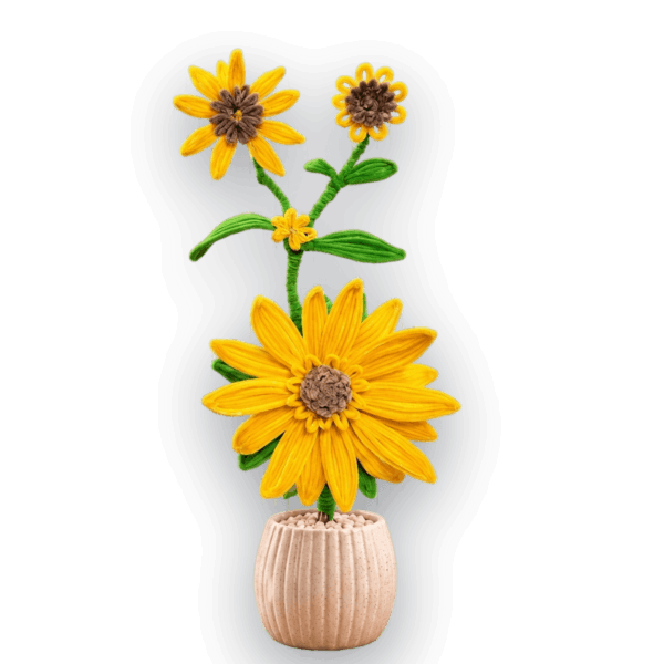 Artificial Sunflower Plant with Pot