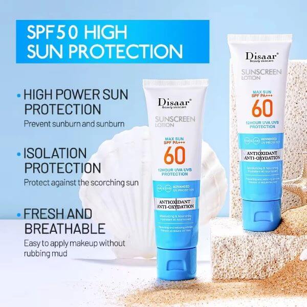 Disaar Sunscreen Lotion Max Sun SPF 60 PA+++ - Image 6
