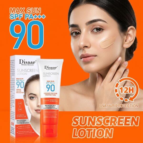 Disaar Sunscreen Lotion Max Sun SPF 90 PA+++ - Image 2