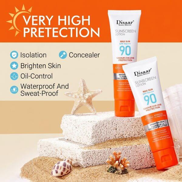 Disaar Sunscreen Lotion Max Sun SPF 90 PA+++ - Image 4