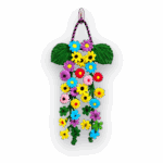 Handmade Floral Wall Hanging – Colorful Flower & Leaf Decor