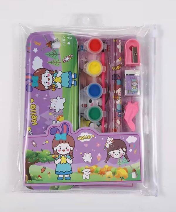 Kids Cartoon Stationery Set – 4 Cute Designs - Image 6