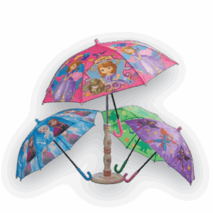 Kids Cartoon Umbrella with Safety Whistle