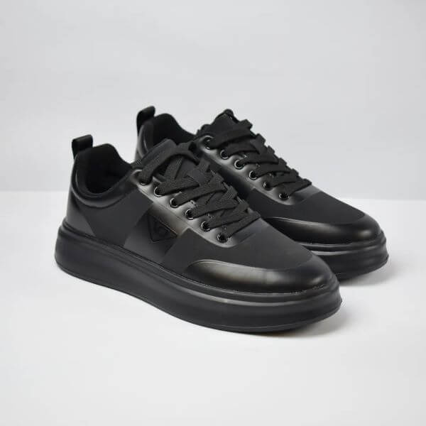 Men's Premium All-Black Casual Sneakers - Image 4