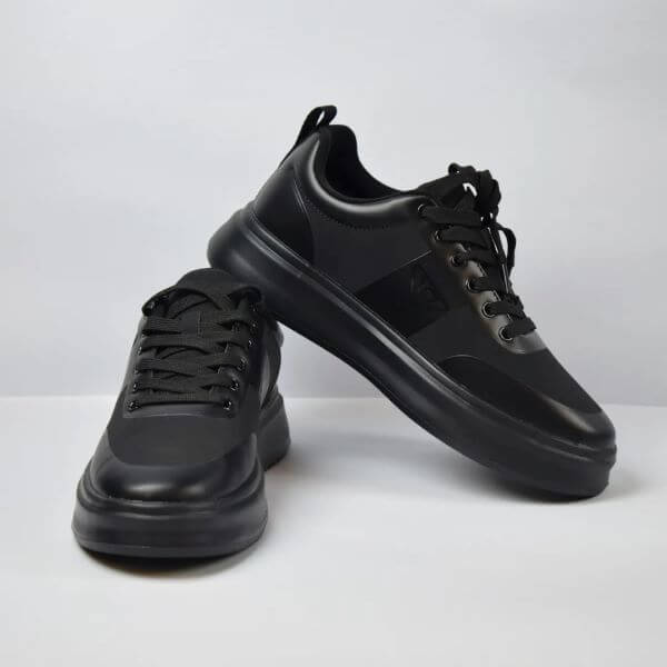 Men's Premium All-Black Casual Sneakers - Image 3
