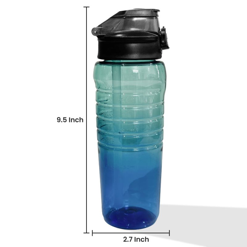 Sports Water Bottle with Flip-Top Lid – 4 Assorted Colors - Image 3