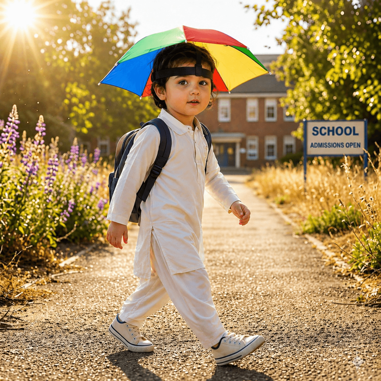 Umbrella Hat for School Going Kids - Image 2