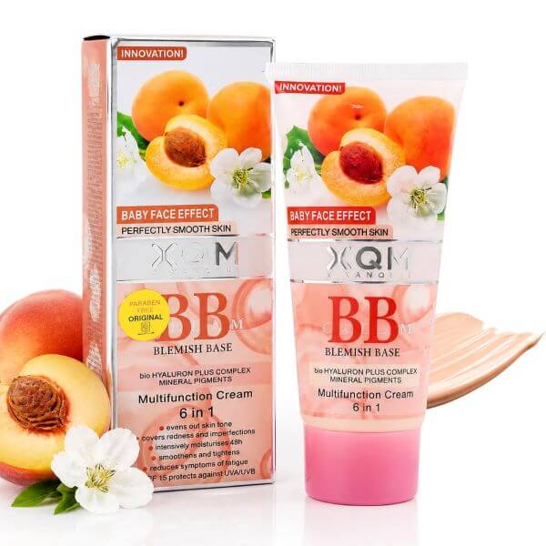 XQM 6 in 1 BB Cream Blemish Base Apricot - Image 2