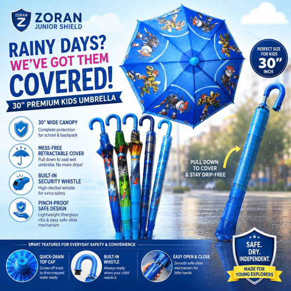 Zoran Junior Shield – Umbrella with Retractable Cover - Image 2